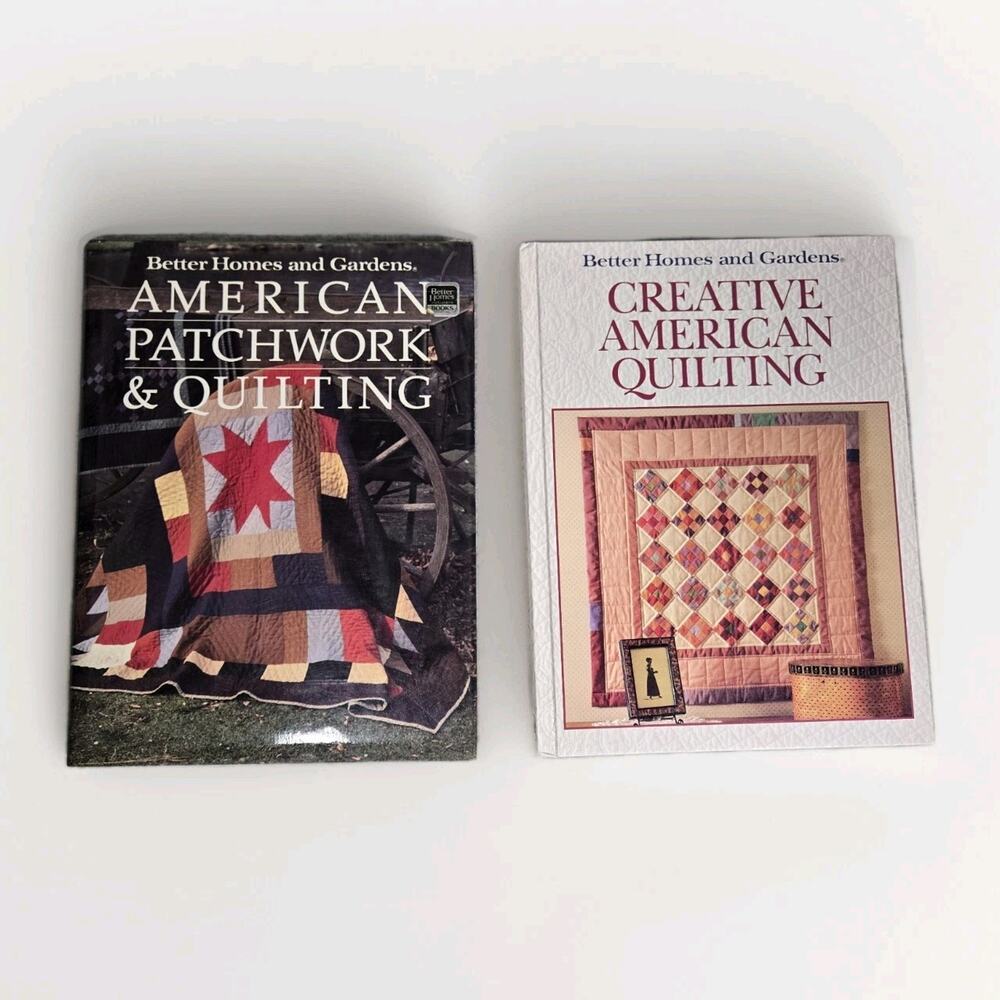 PAIR BHG American Quilting Guide Book How To Patchwork Better Homes Gardens Vtg